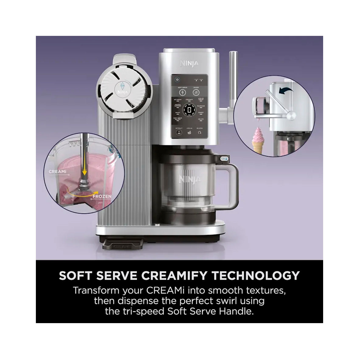 Ninja - Ice Cream Maker Scoop and Swirl 800W 2L 13PR (NC701EU)