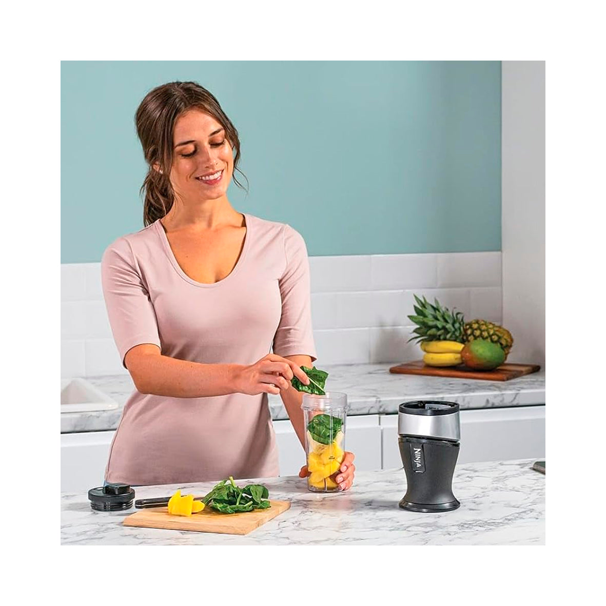 Ninja - Nutri 700W Slim Blender 470 ml - (QB3001EUS)