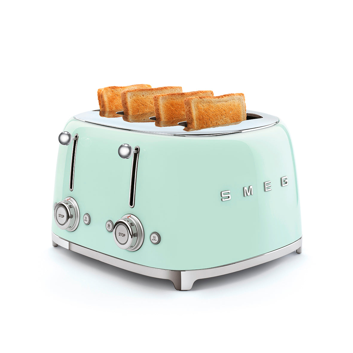 Smeg - Toaster 4 Slice Pastel Green (TSF03PGEU)
