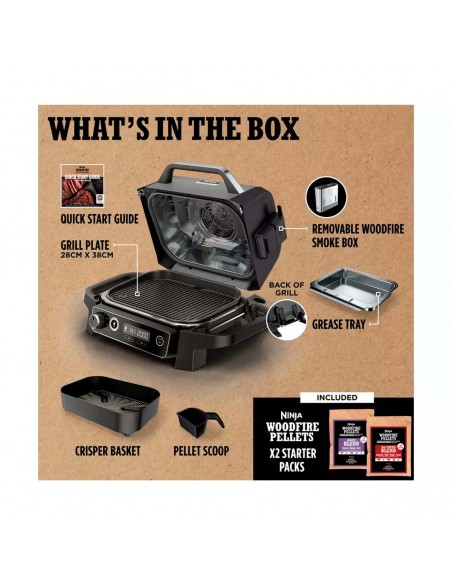 Ninja Woodfire Electric BBQ Grill & Smoker OG701EU