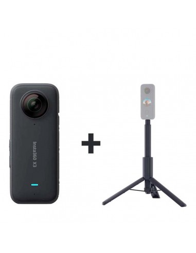 INSTA360 X3 Camera + Selfie Stick