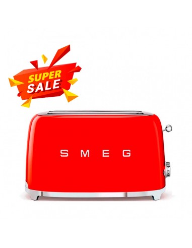 Smeg Toaster 2x4 Red TSF02RDEU