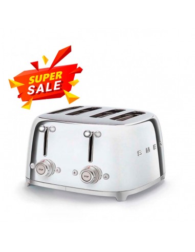 Smeg Toaster 4x4 Steel TSF03SSEU