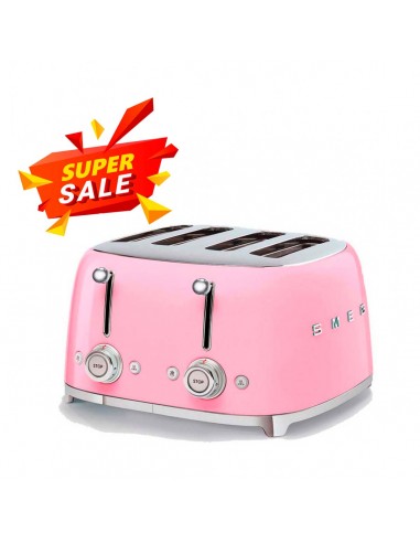 Smeg Toaster 4x4 Pink TSF03PKEU