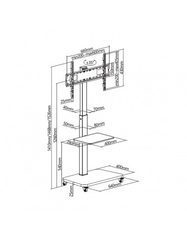 Fersay Support 37'' to 75'' SOP-3775