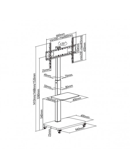 Fersay Support 37'' to 75'' SOP-3775