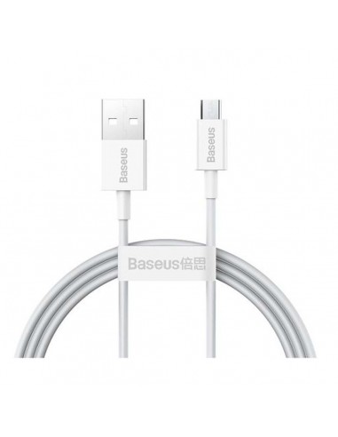 Baseus 1M USB To Micro-USB Fast Data White