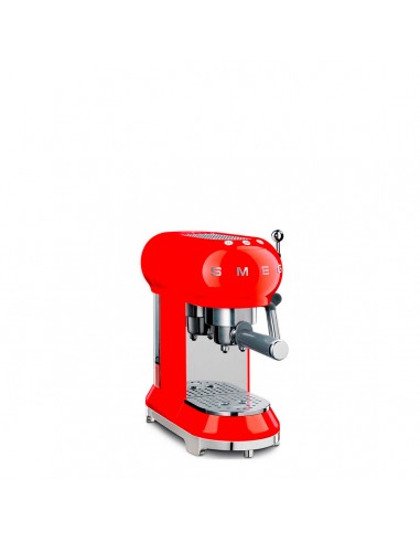 Smeg Espresso Manual Coffee Machine Red ECF01RDEU