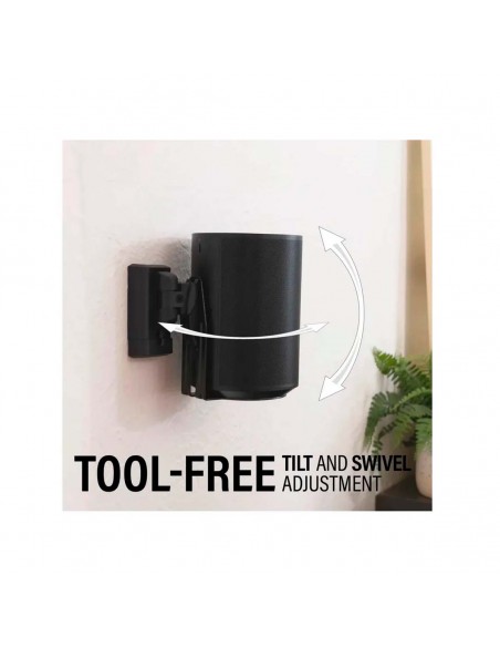 Sanus Wall Mount Pair  Black Sonos Era 100
