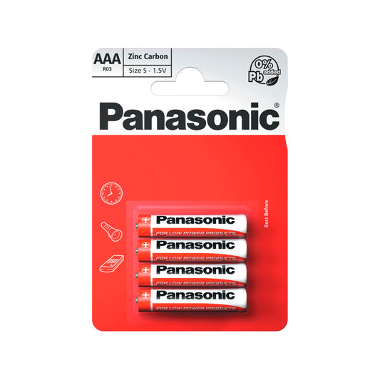 Panassonic - AAA R03 1.5V Zinc Carbon Batteries