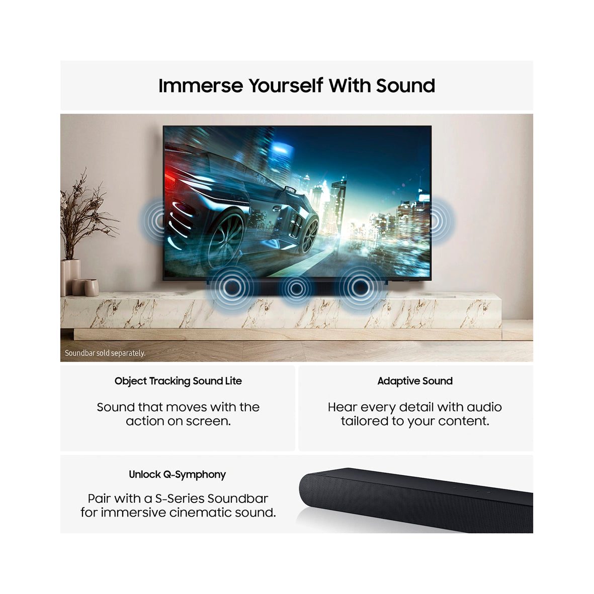 Samsung - Television 65'' UHD QLED SMARTTV IA HDR10+ (TQ65Q7F)