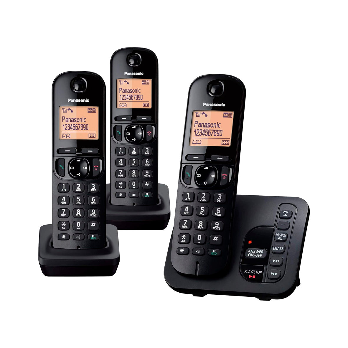 Panasonic - Trio Cordless Phones (KXTGC223EB)