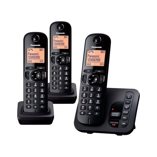 Panasonic - Trio Cordless Phones (KXTGC223EB)