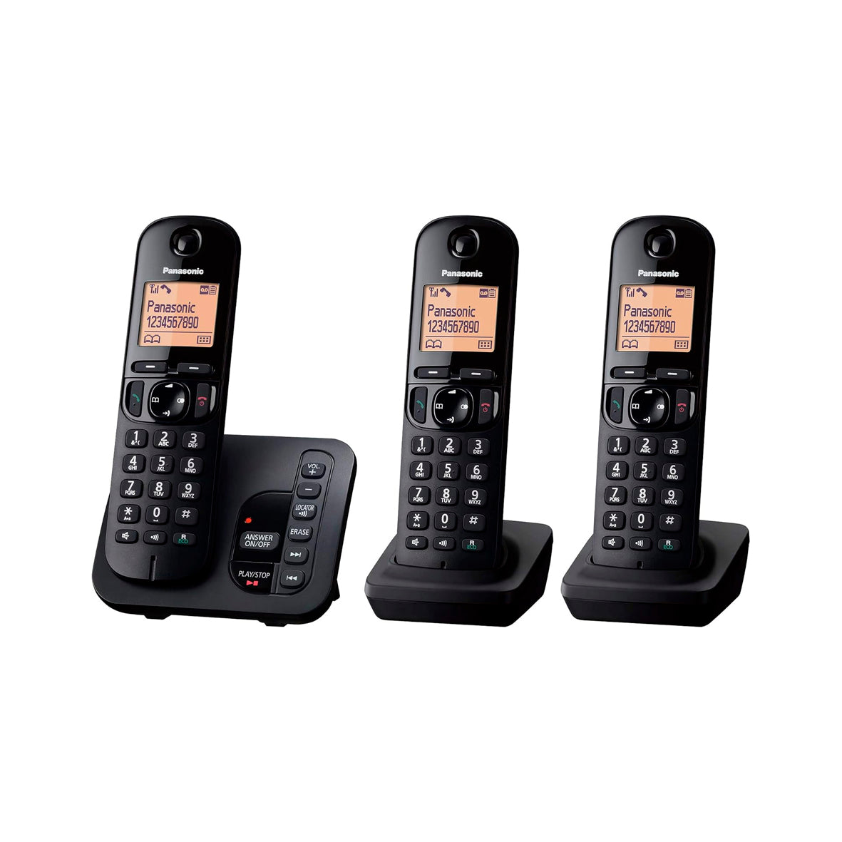 Panasonic - Trio Cordless Phones (KXTGC223EB)