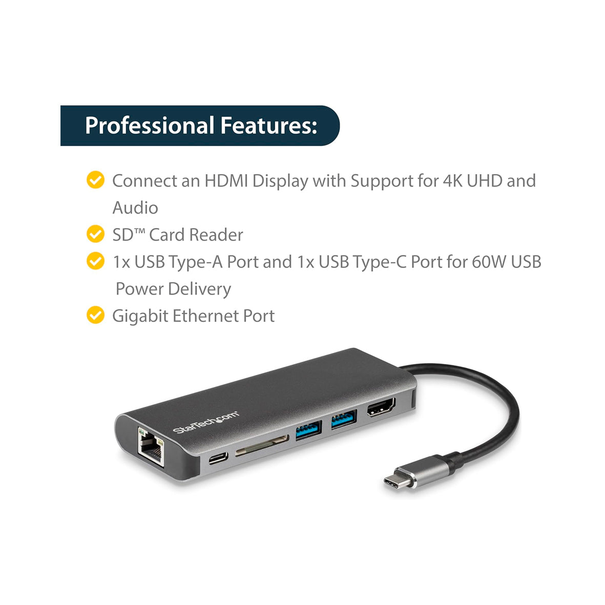 startech - Usb-C Multiport Adpt W/SD HDMI