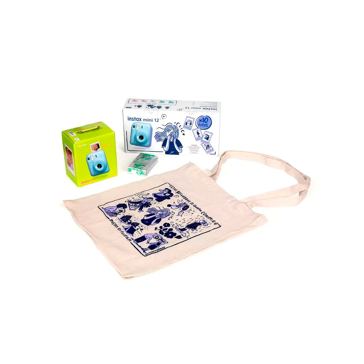 Fuji - Kit Blossom Instax Mini 12 Pastel Blue