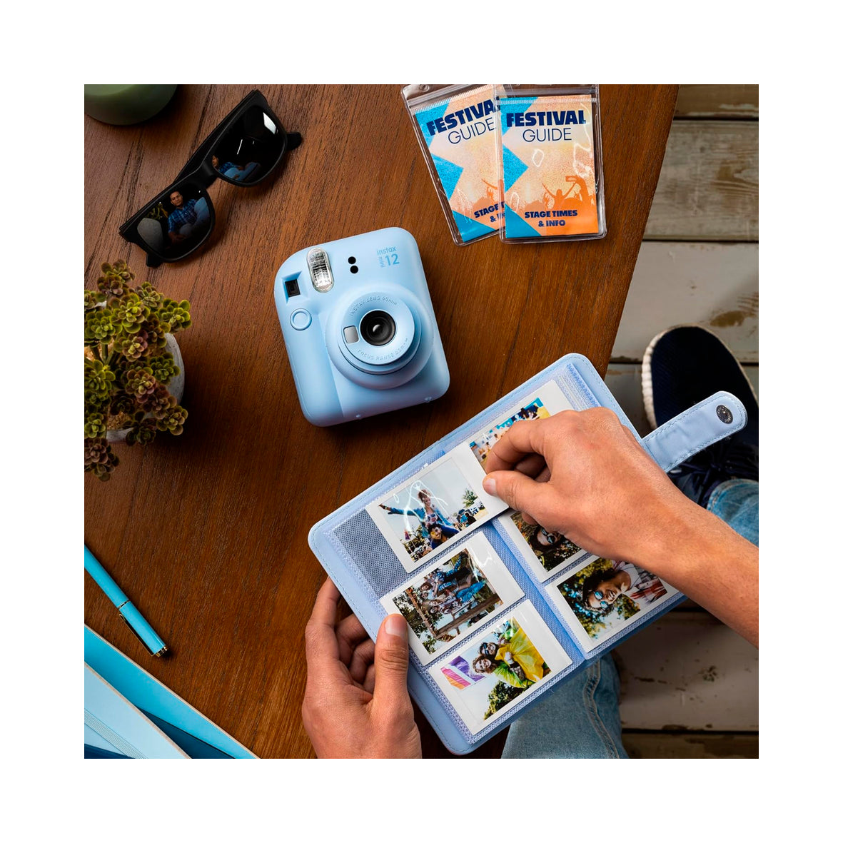 Fuji - Kit Blossom Instax Mini 12 Pastel Blue