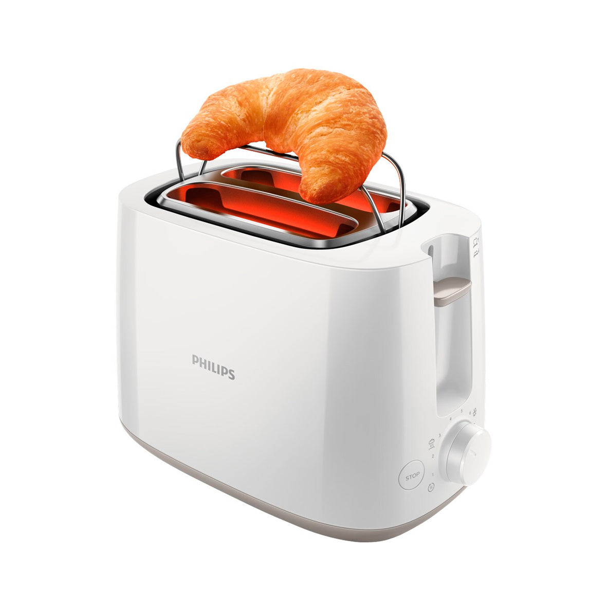 Philips - Toaster 2 Slices White (HD2581/00)