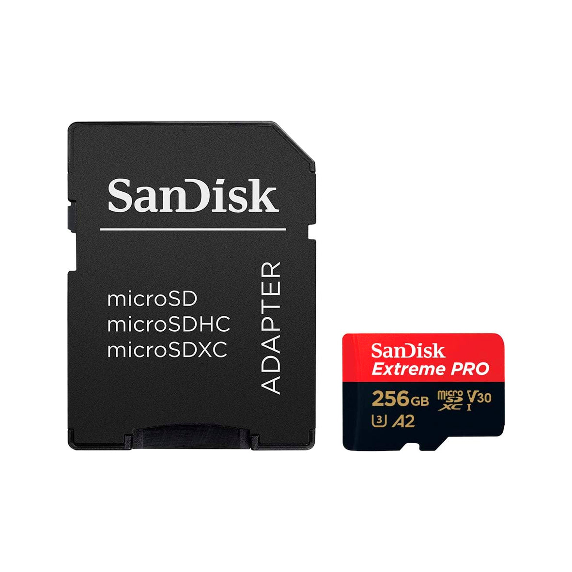SanDisk - 256GB microSDXC UHS-I Extreme PRO A2 U3 V30