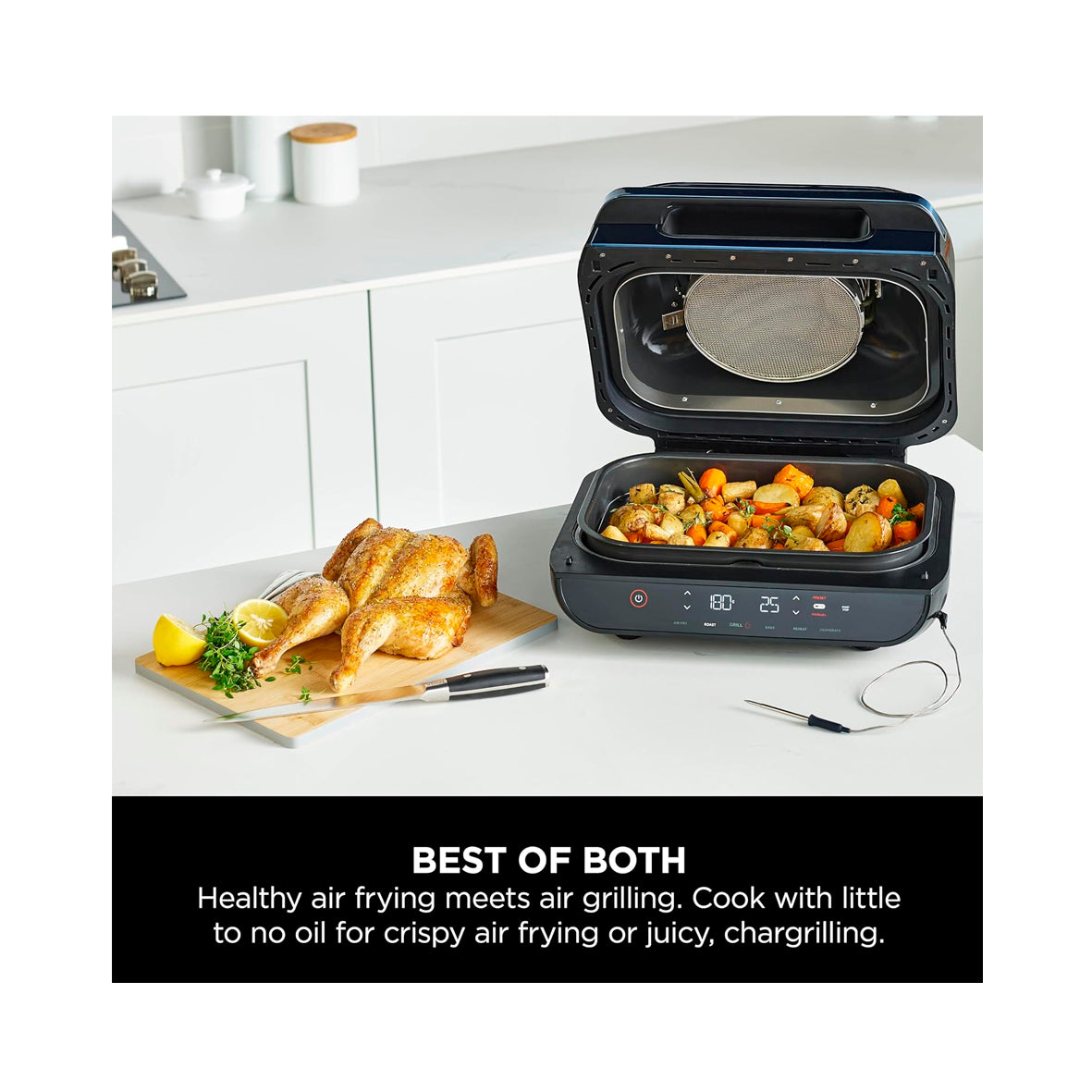 Ninja - Foodi Max Health Grill & Air Fryer 3.8L. (AG551EU)