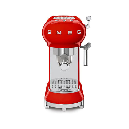 Smeg - Espresso Manual Coffee Machine Red (ECF01RDEU)