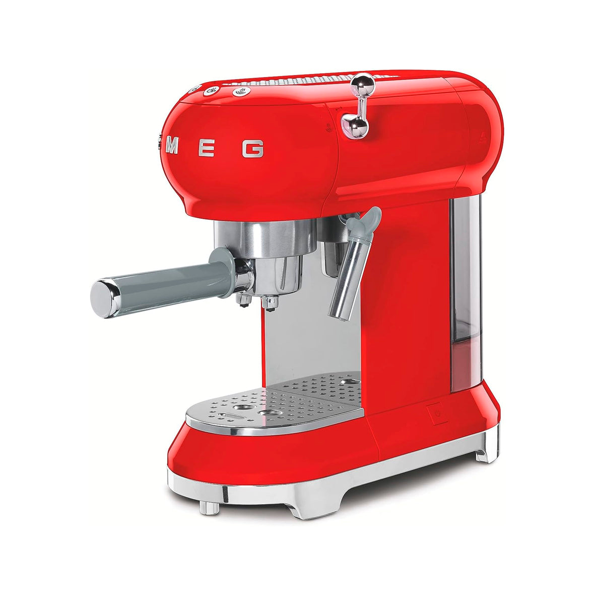Smeg - Espresso Manual Coffee Machine Red (ECF01RDEU)