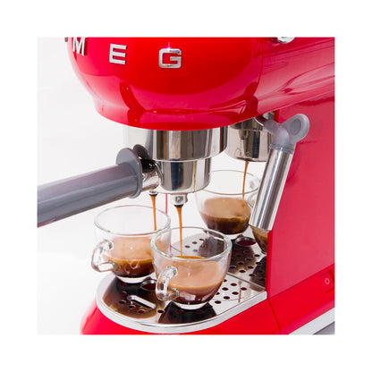 Smeg - Espresso Manual Coffee Machine Red (ECF01RDEU)