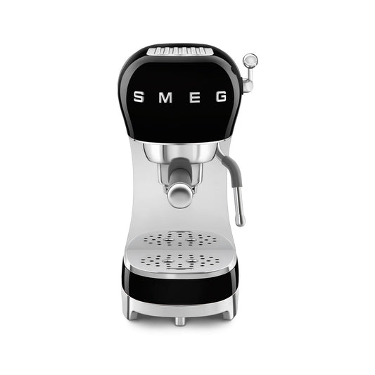 Smeg - Espresso Manual Coffee Machine Black (ECF02BLEU)