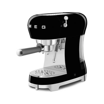 Smeg - Espresso Manual Coffee Machine Black (ECF02BLEU)