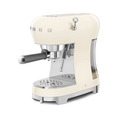 Smeg - Espresso Manual Coffee Machine Cream (ECF02CREU)