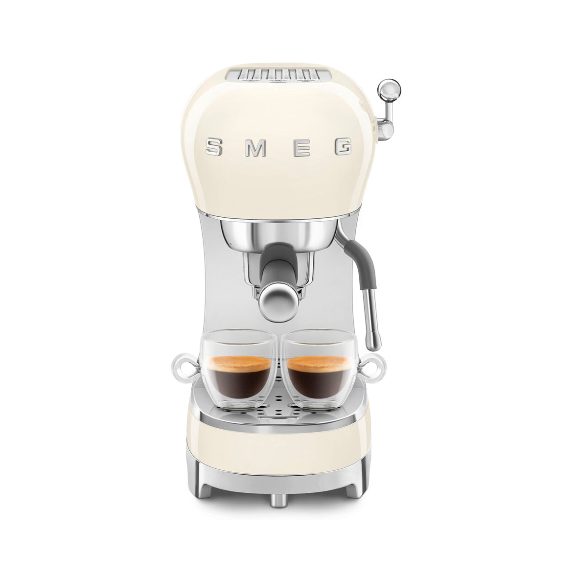 Smeg - Espresso Manual Coffee Machine Cream (ECF02CREU)