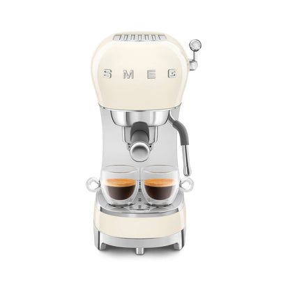 Smeg - Espresso Manual Coffee Machine Cream (ECF02CREU)