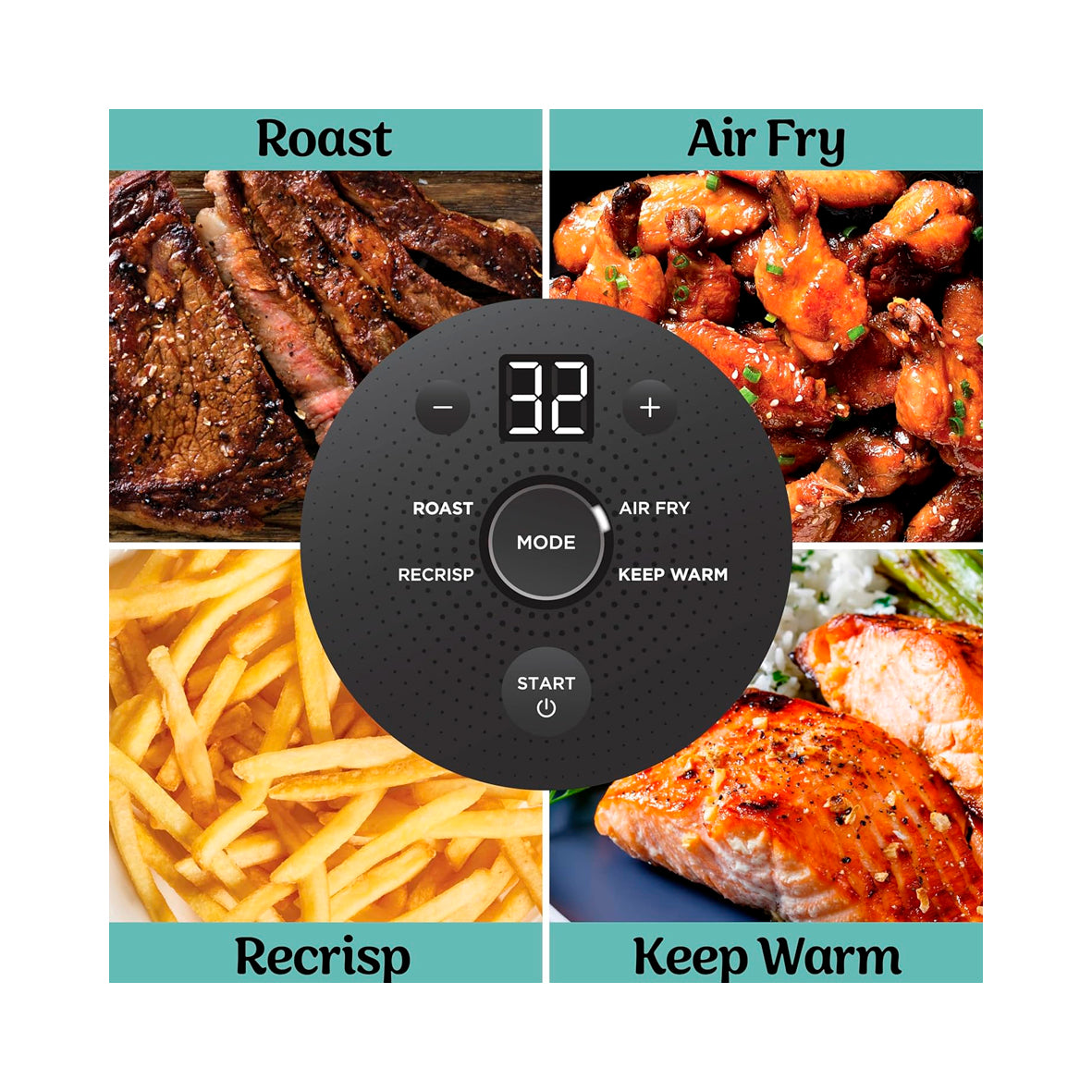 Ninja - CRISPi 4-in-1 Portable Glass Air Fryer (FN101EUGY)