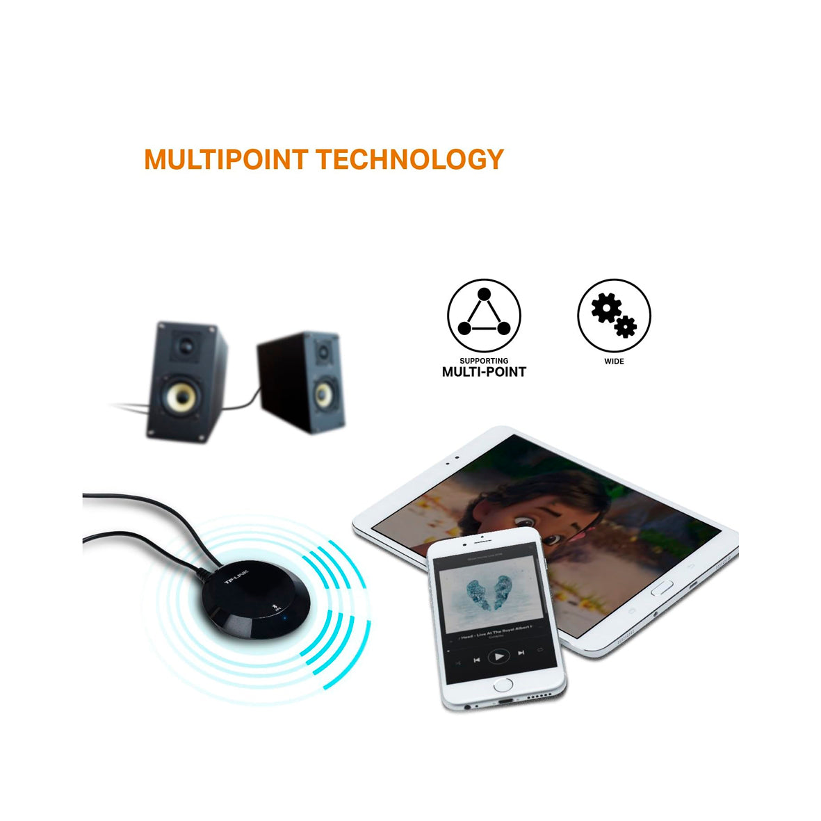 TP-LINK - BT and NFC Usic Receive (HA100)