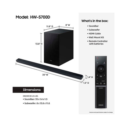 Samsung - Soundbar (HWS700D)
