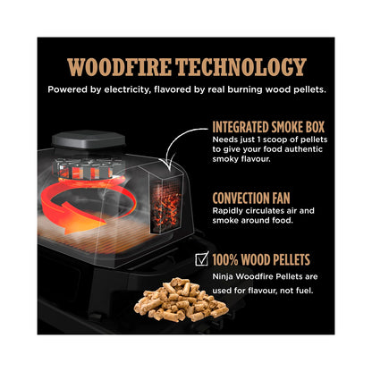 Ninja - Woodfire Electric BBQ Grill & Smoker (OG701EU)