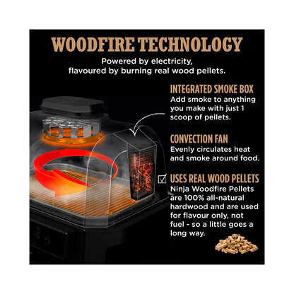 Ninja - Woodfire Pro XL Electric Grill (OG850EU)