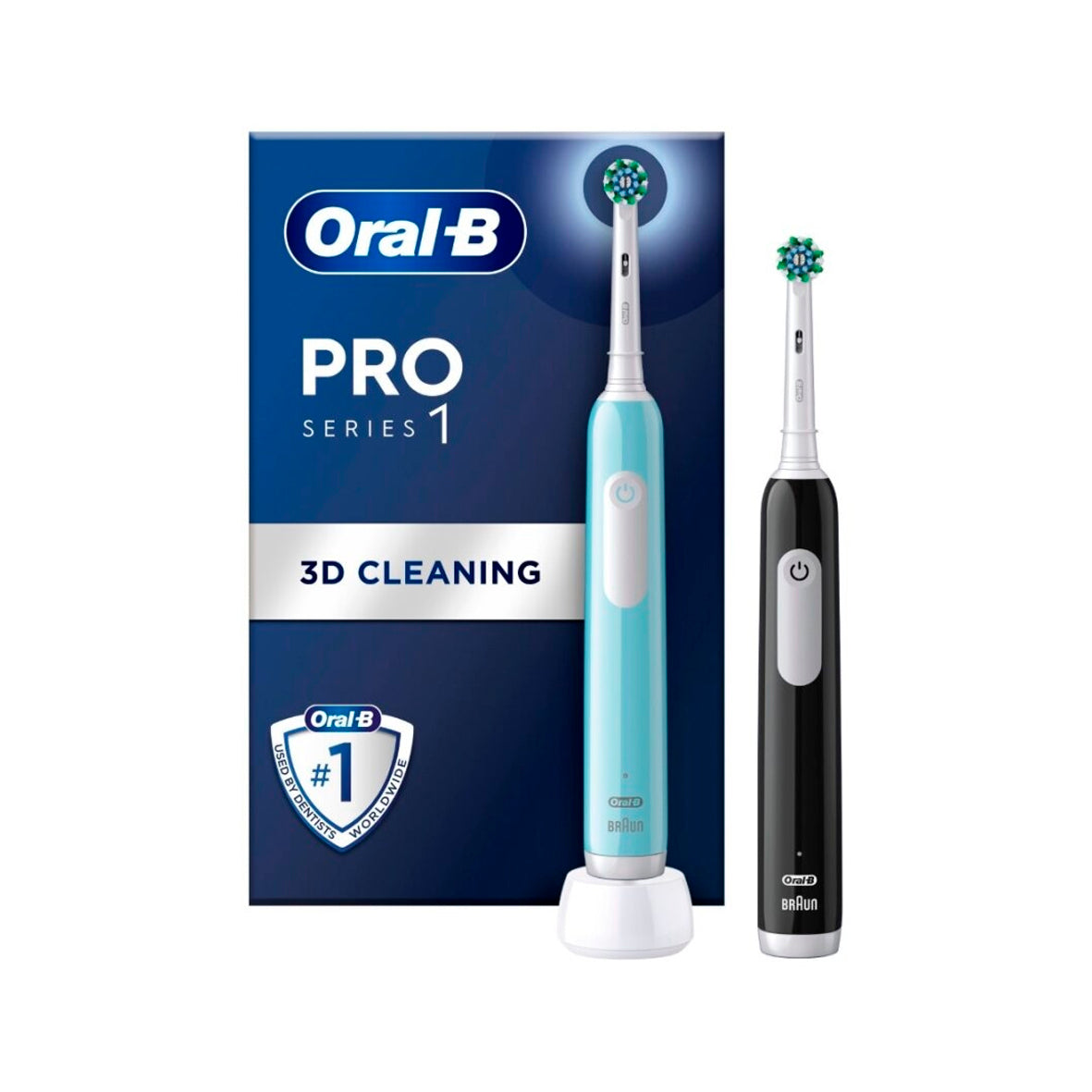 Braun - Oral-B Pro Series 1 Duo Pack - electric toothbrush, black / blue