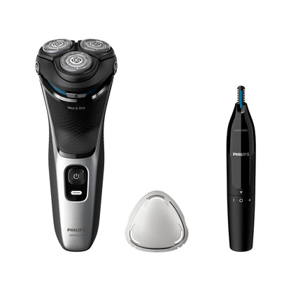 Philips - Shaver 3000 Series S3143/02 + Nose/Ear Trimmer (NT1650)