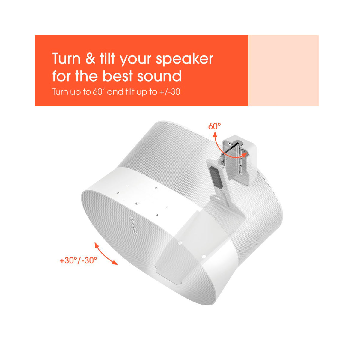 Sonos - Wall Mount Sonos ERA 300 White
