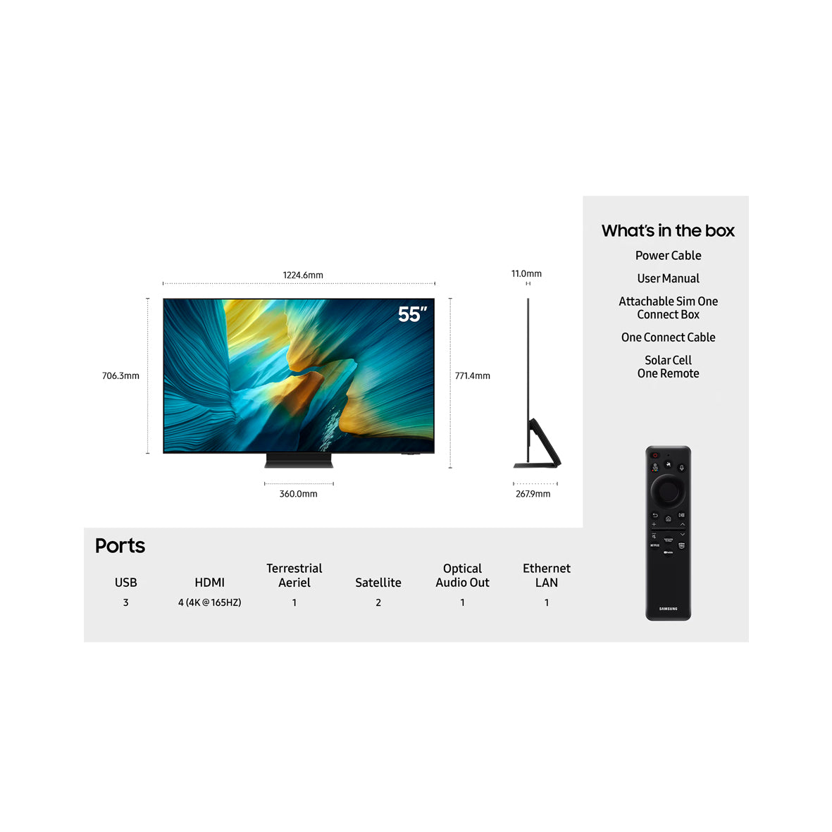 Samsung - 55" Oled 4K UHD (TQ55S95F)