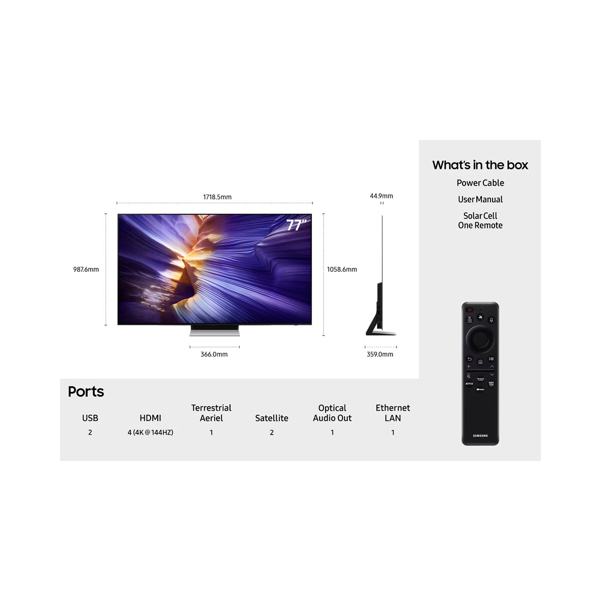 Samsung - 77'' Oled UHD (TQ77S91F)