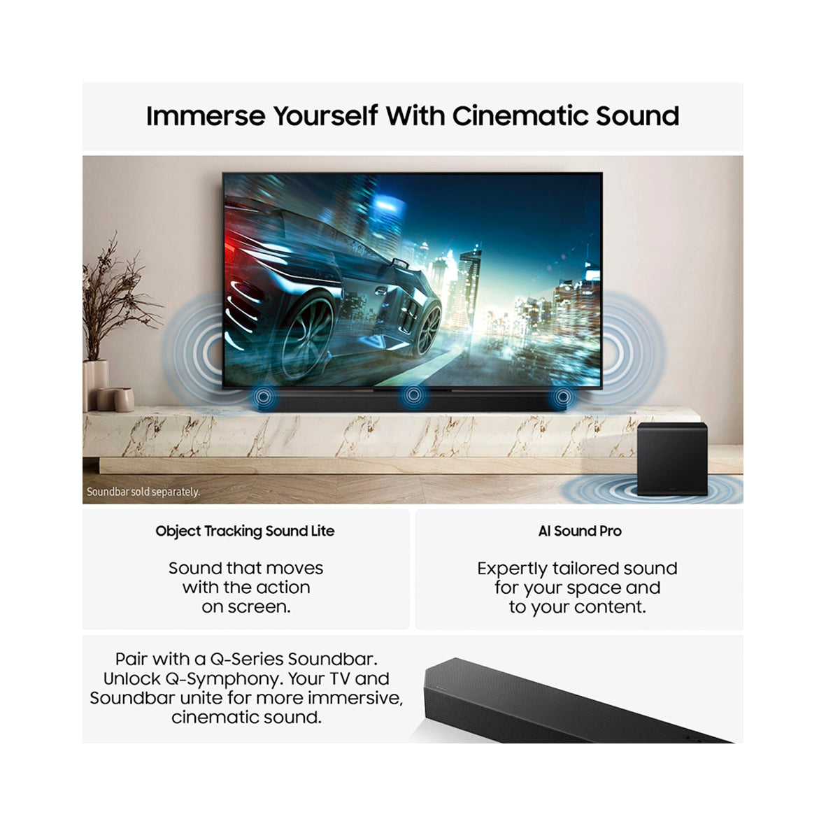 SAMSUNG - TV/NEO QLED 85'' UHD 4K (TQ85QN74FAT)