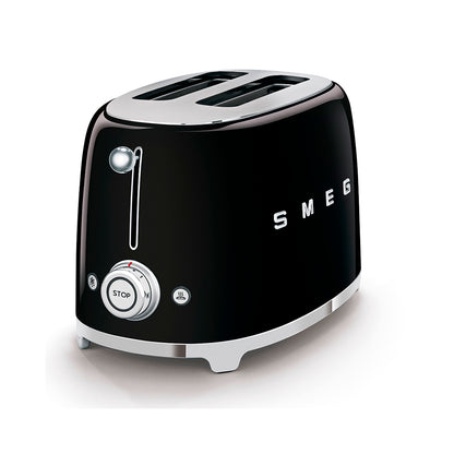 Smeg - Toaster2 Slice, 2 Slot Black (TSF01BLEU)