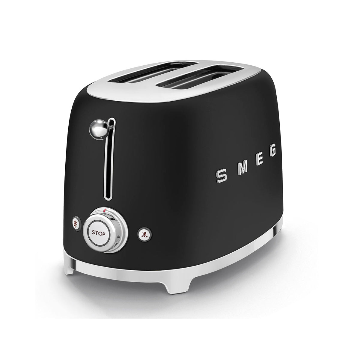 Smeg - Toaster 2 Slice, 2 Slot Matt Black (TSF01BLMEU)