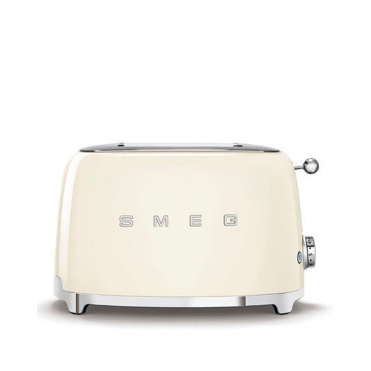 Smeg - Toaster 2 Slice, 2 Slot Glossy Cream (TSF01CREU)