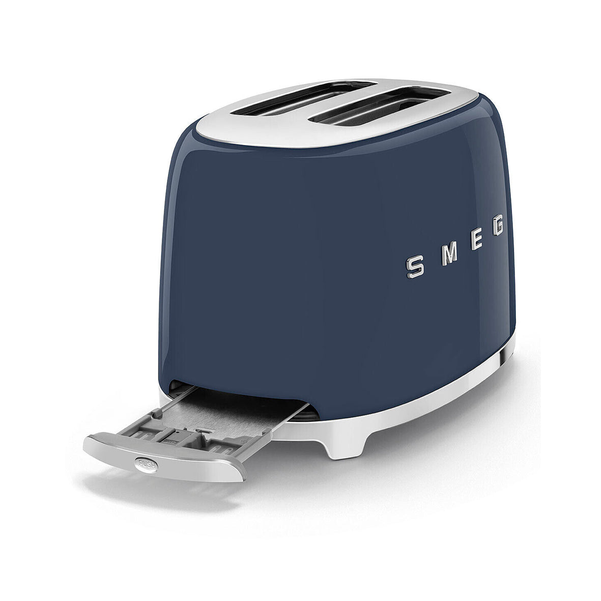 Smeg - Toaster 2 Slice, 2 Slot Bright Navy Blue (TSF01NBEU)