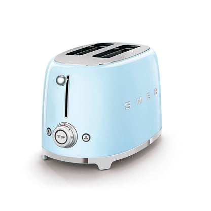 Smeg - Toaster 2 Slice, 2 Slot Pastel Blue (TSF01PBEU)