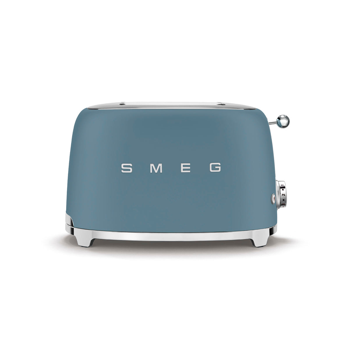 Smeg - Toaster 2 Slice, 2 Slot Matt Storm Blue (TSF01SBMEU)