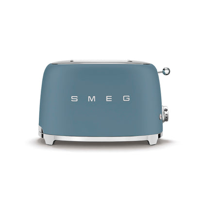 Smeg - Toaster 2 Slice, 2 Slot Matt Storm Blue (TSF01SBMEU)
